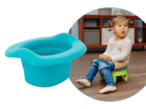 Вкладка многоразовая универсальная для дорожных горшков ROXY-KIDS, цвет бирюзовый Вкладка многоразовая универсальная для дорожных горшков ROXY-KIDS, цвет бирюзовый