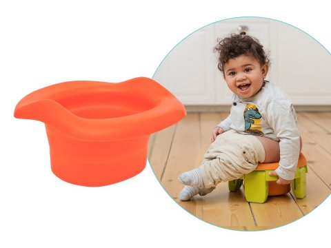 Вкладка многоразовая универсальная для дорожных горшков ROXY-KIDS, цвет оранжевый Вкладка многоразовая универсальная для дорожных горшков ROXY-KIDS, цвет оранжевый