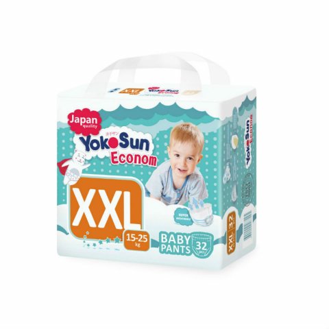 Yokosun трусики Econom ХХL (15-25 кг) 32 шт Yokosun трусики Econom ХХL (15-25 кг) 32 шт