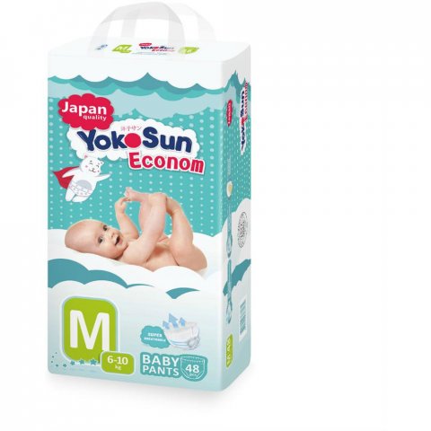 Yokosun трусики Econom M (6-10 кг) 48 шт Yokosun трусики Econom M (6-10 кг) 48 шт