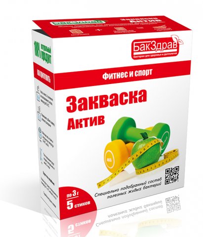 Закваска АКТИВ БАКЗДРАВ Упаковка 15г (5 стиков) Закваска АКТИВ БАКЗДРАВ Упаковка 15г (5 стиков)