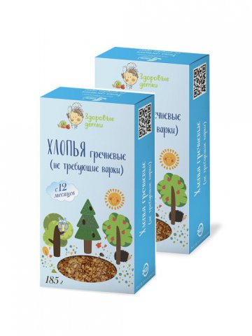 ЗДОРОВЫЕ ДЕТКИ / Хлопья гречневые ЗДОРОВЫЕ ДЕТКИ / Хлопья гречневые