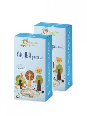 ЗДОРОВЫЕ ДЕТКИ / Хлопья рисовые ЗДОРОВЫЕ ДЕТКИ / Хлопья рисовые