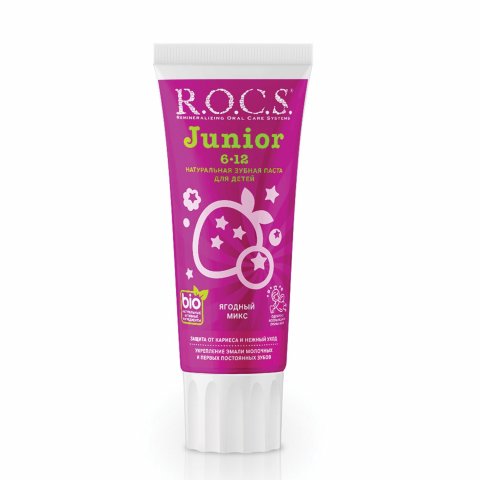 Зубная паста R.O.C.S. Junior Ягодный микс 74г Зубная паста R.O.C.S. Junior Ягодный микс 74г