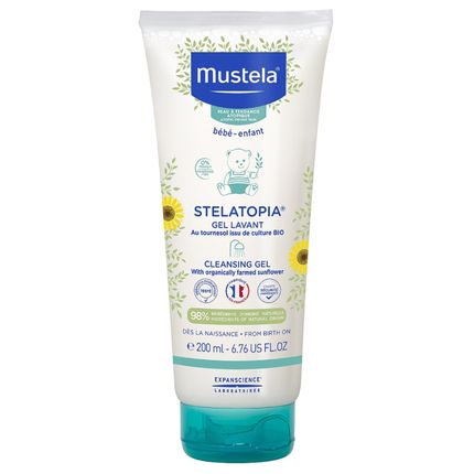 Mustela Очищающий гель для купания Stelatopia 200мл Mustela Очищающий гель для купания Stelatopia 200мл