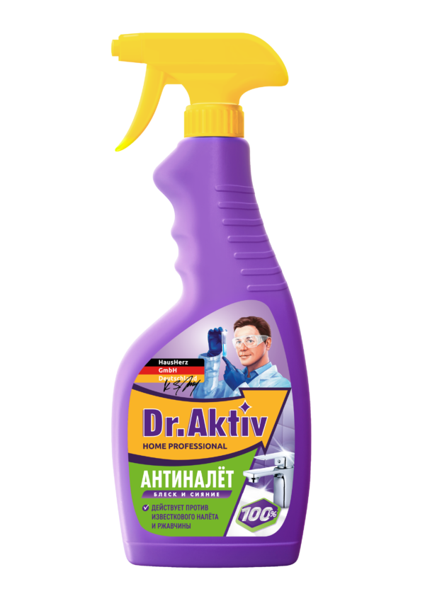 Антиналет чистящее средство для ванной и кухни спрей Dr.Aktiv 500 мл Антиналет чистящее средство для ванной и кухни спрей Dr.Aktiv 500 мл