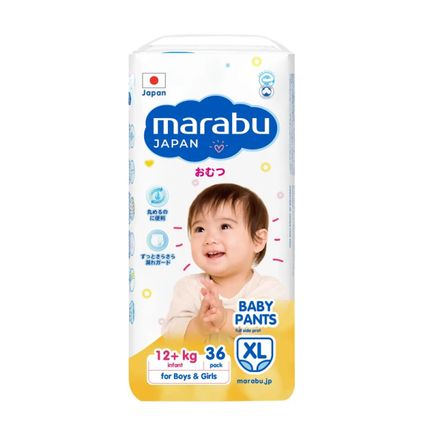Подгузники-трусики MARABU, размер XL (12+ кг), 36 шт Подгузники-трусики MARABU, размер XL (12+ кг), 36 шт