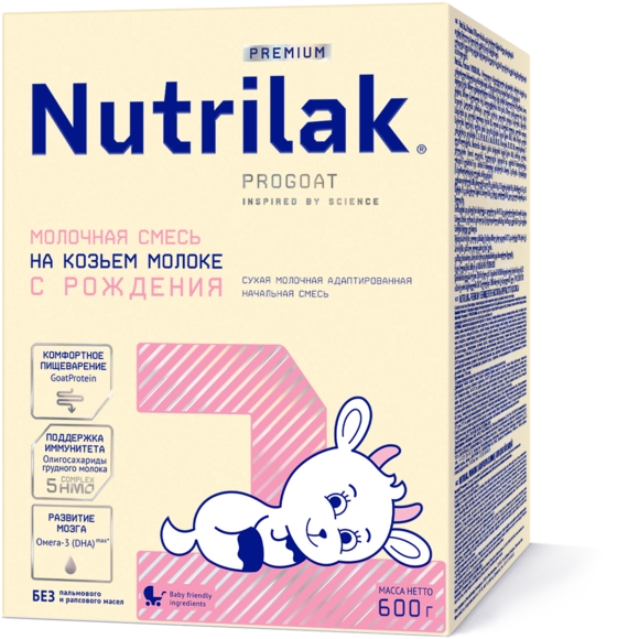 Смесь Nutrilak Premium 1 на козьем молоке 600 гр. Смесь Nutrilak Premium 1 на козьем молоке 600 гр.