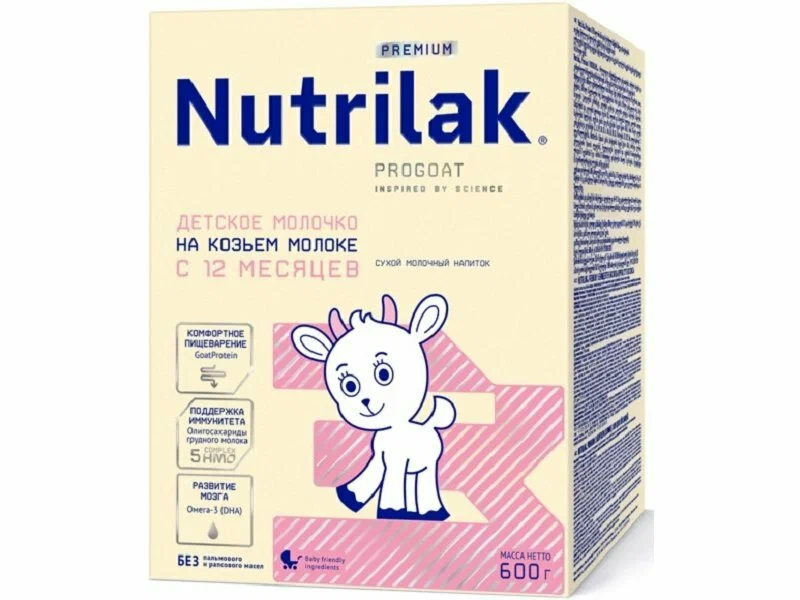 Nutrilak Premium 3 сухая молочная смесь на козьем молоке (12+мес), 600г Nutrilak Premium 3 сухая молочная смесь на козьем молоке (12+мес), 600г