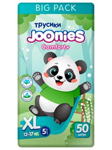 Comfort+ Трусики, размер XL (12-17 кг), MEGA PACK 50 шт. Comfort+ Трусики, размер XL (12-17 кг), MEGA PACK 50 шт.