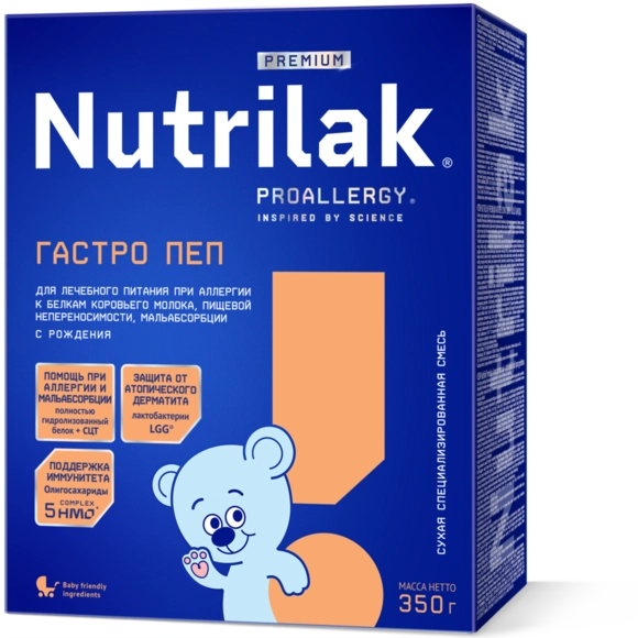 Nutrilak Premium ГАСТРО ПЕП с рождения, 350 гр. Nutrilak Premium ГАСТРО ПЕП с рождения, 350 гр.