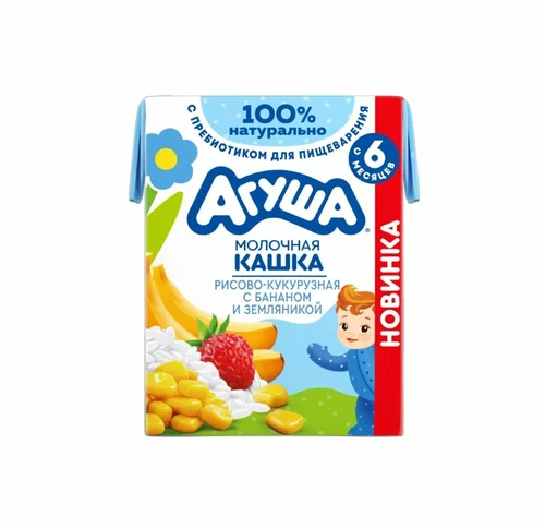 Каша молочная Агуша яблоко ежевика малина Пшенично-овсяная 100г пауч Каша молочная Агуша яблоко ежевика малина Пшенично-овсяная 100г пауч