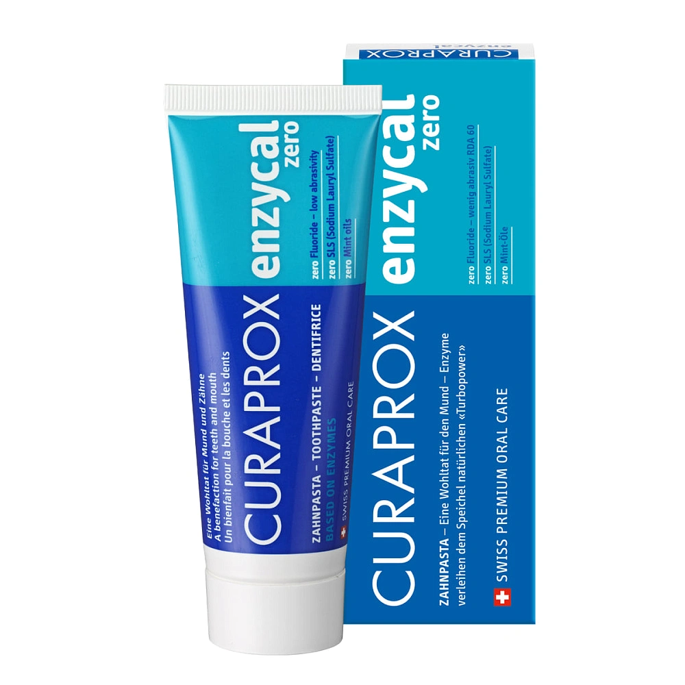 Зубная паста Enzycal Zero (75ml) Curaprox Зубная паста Enzycal Zero (75ml) Curaprox