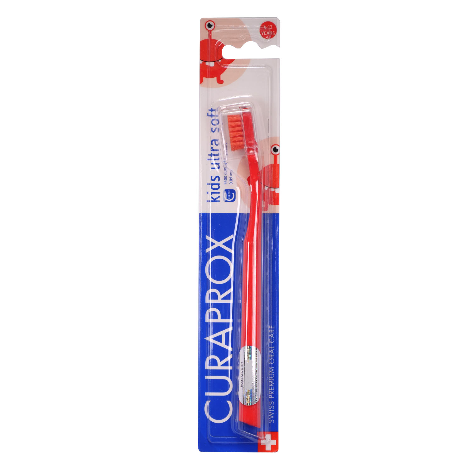 Детская зубная щетка Curaprox 5500 Kids ultra soft c 4 до 12 лет(цвет красный) Детская зубная щетка Curaprox 5500 Kids ultra soft c 4 до 12 лет(цвет красный)