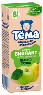 Тема Биолакт ЯБЛОКО ГРУША, 8мес+, 200 мл Тема Биолакт ЯБЛОКО ГРУША, 8мес+, 200 мл