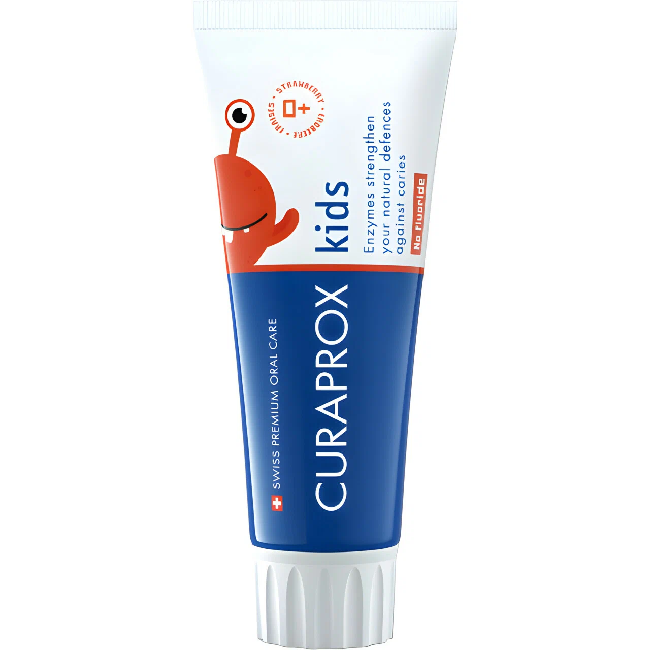 Зубная паста CURAPROX Kids Strawberry для детей с 0+ (с первого зуба) без фтора 60 мл. Зубная паста CURAPROX Kids Strawberry для детей с 0+ (с первого зуба) без фтора 60 мл.
