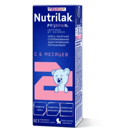 Nutrilak Готовая молочная смесь Premium 2 6-12 мес. 200 мл Nutrilak Готовая молочная смесь Premium 2 6-12 мес. 200 мл