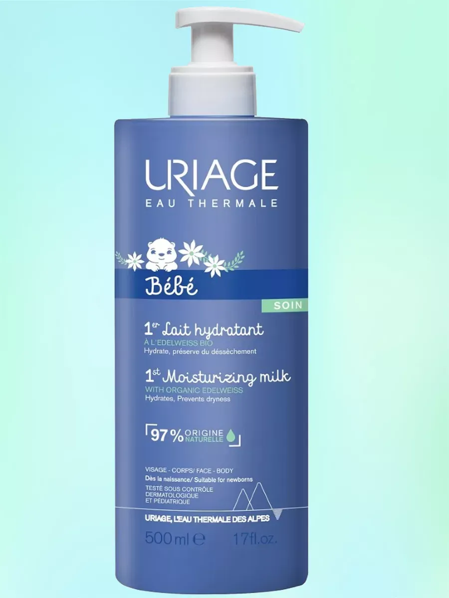 Uriage bebe молочко увлажняющее первое 500 мл Uriage bebe молочко увлажняющее первое 500 мл
