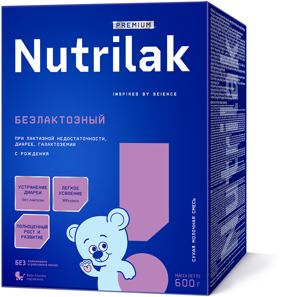 Детская молочная смесь Nutrilak Premium Безлактозный 600 г Детская молочная смесь Nutrilak Premium Безлактозный 600 г